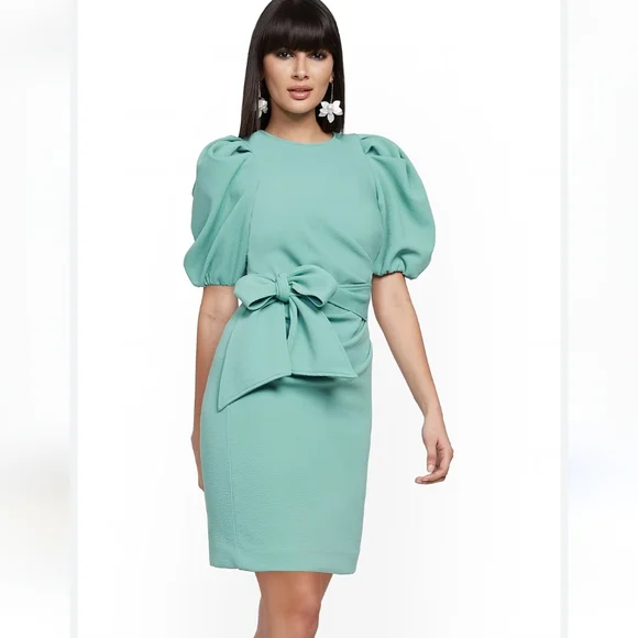 New York and Company Bow Accent Sheath Dress XXL - Picture 1 of 10